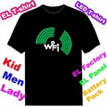 EL T-Qualizer Shirt,EL Equalizer T-shirt,Electroluminescent Panel T-shirt