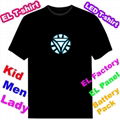 Luminous Iron Man2 T-shirt EL T-shirt Equaliser T-shirt EF231