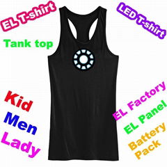 Lighting Iron Man 1 Tank Top EL tank top EF229 EL Equalizer T-shirt