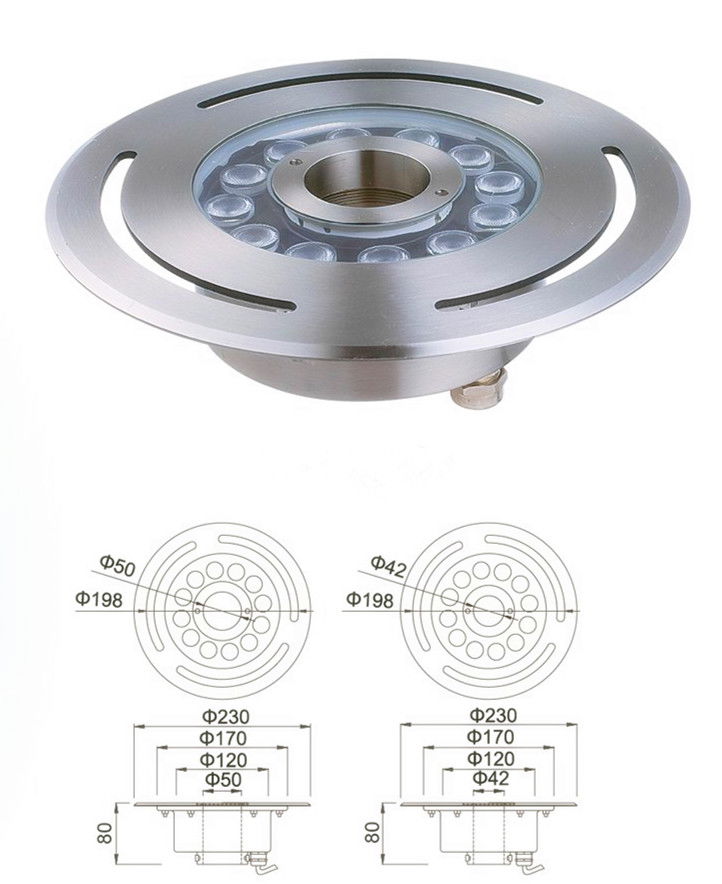 Stainless Steel LED Dry Fountain Light