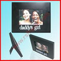 Supply black wood photo frame with  letter 