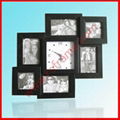 Black collage photo frame with clock maker wholesales online 