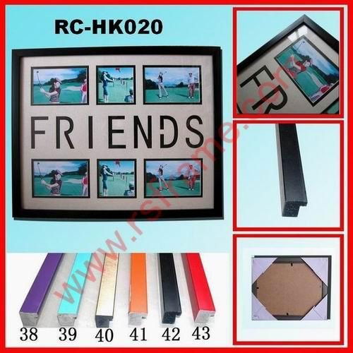 Supply of black porous matboard frame with letter