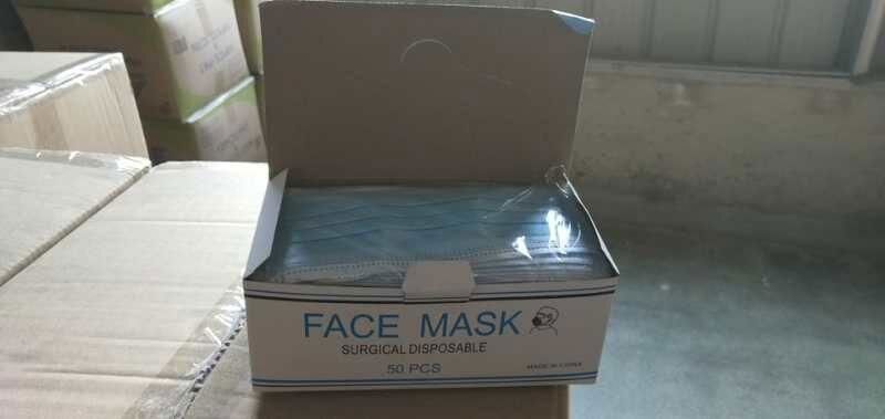 FACE MASK SURGICAL DISPOSABLE Blue