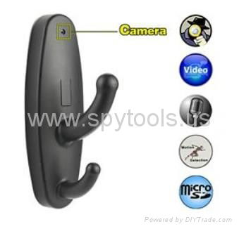 Clothes Hook Style HD Spy Camera with Motion Detector