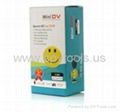 Smile Face Pin Mini Digital Video Recorder Spy Camera+MP3 with TV Out 4