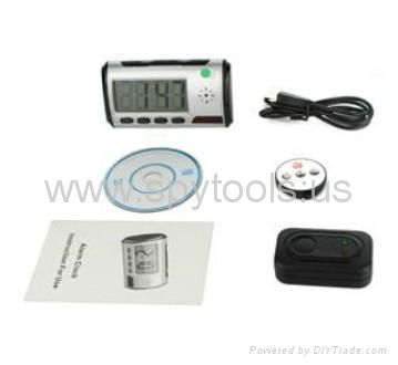 Clock Style Digital Spy Camera with Motion Detector + Remote Control 3