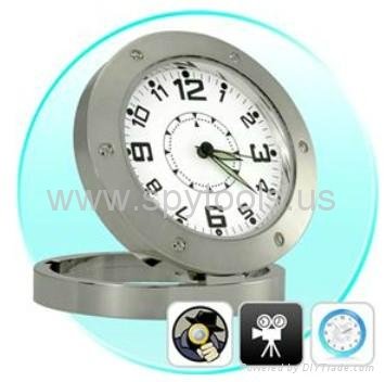 Table Clock Style Spy Pinhole Camera Digital Video Recorder with Web Camera