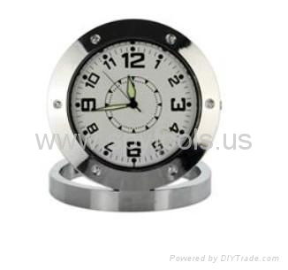 Table Clock Style Spy Pinhole Camera Digital Video Recorder with Web Camera 2