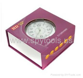 Table Clock Style Spy Pinhole Camera Digital Video Recorder with Web Camera 5