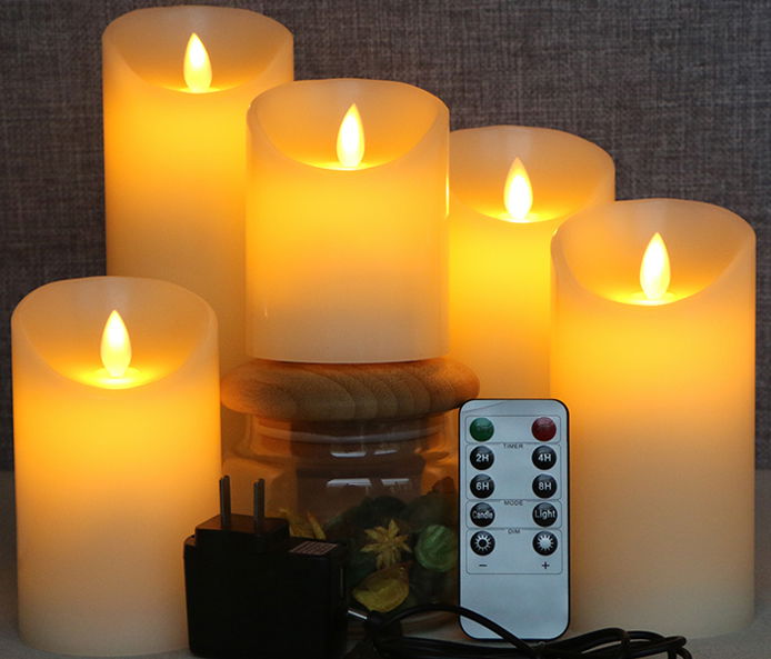 Rechargeable candle lights LED candle lamps yellow flameless tear lights
