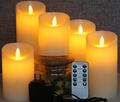 Rechargeable candle lights LED candle lamps yellow flameless tear lights