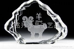 韶關水晶內雕禮品定做、上海世博會紀念品定製、水晶批發
