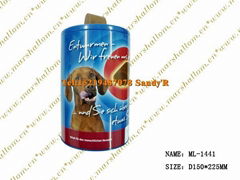 Pet food packaging cans