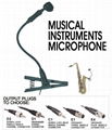 M-20 gooseneck instrument microphone in D1 plug