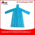 Promotional PE Disposable Raincoat, Adult Pocket Raincoat for South Korea 1
