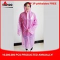 Promotional PE Disposable Raincoat, Adult Pocket Raincoat for South Korea 5