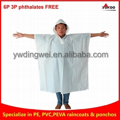 Reusable EVA rain ponchos 