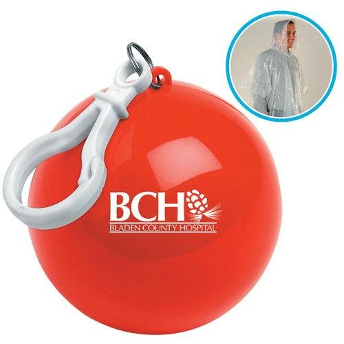 Keychain Ball Poncho with custom logo printing for promotion 17