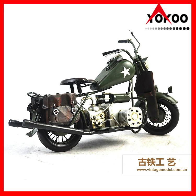 Vintage Metal Motorcycle Model 2