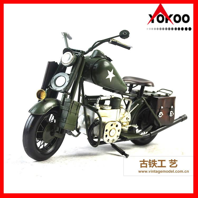 Vintage Metal Motorcycle Model 4