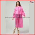 Cheap PEVA long disposable raincoat with sleeves for promotion 5