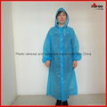 Cheap PEVA long disposable raincoat with sleeves for promotion 6