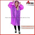Cheap PEVA long disposable raincoat with sleeves for promotion 4