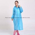 Promotional emergency PEVA long raincoat with sleeves for outdoor events 9
