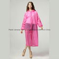 Promotional emergency PEVA long raincoat with sleeves for outdoor events 11