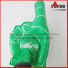 PE Inflatable Customized Cheering Hands for Promotion