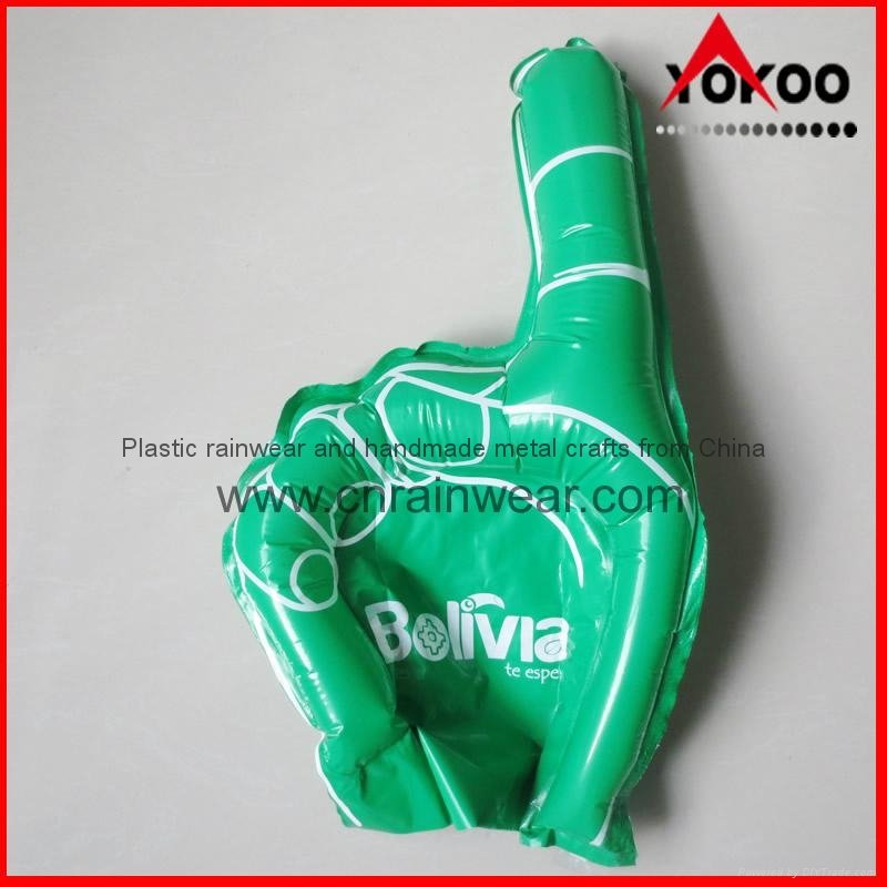 PE Inflatable Customized Cheering Hands for Promotion 5