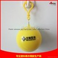 cheap pe disposable rain poncho with keychain ball for promotion 3