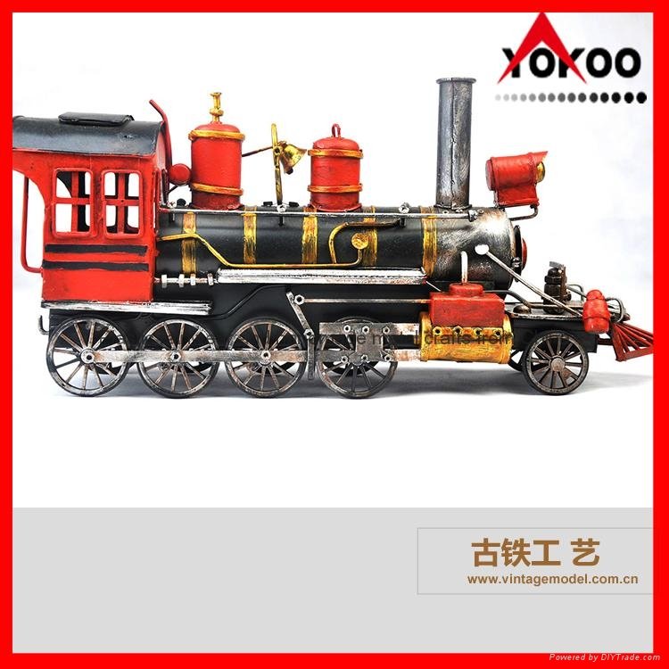 Handmade antique metal train model for collection 2