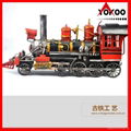 Handmade antique metal train model for collection 3