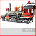 Handmade antique metal train model for collection 4