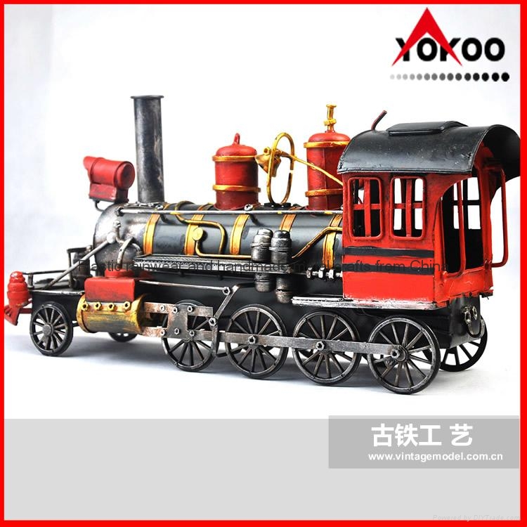 Handmade antique metal train model for collection 5