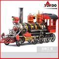 Handmade antique metal train model for collection 7