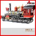 Handmade antique metal train model for collection 9