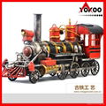 Handmade antique metal train model for collection 12