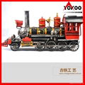 Handmade antique metal train model for collection 18