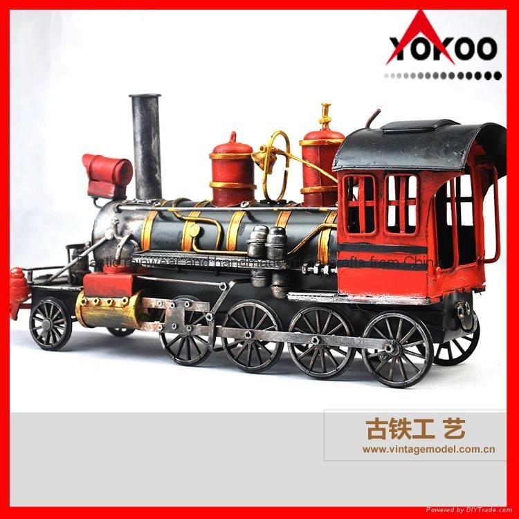 Handmade antique metal train model for collection 19