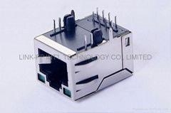 6605706-1 Tab-Up 10/100 Base-T RJ45 Connector With Transformer