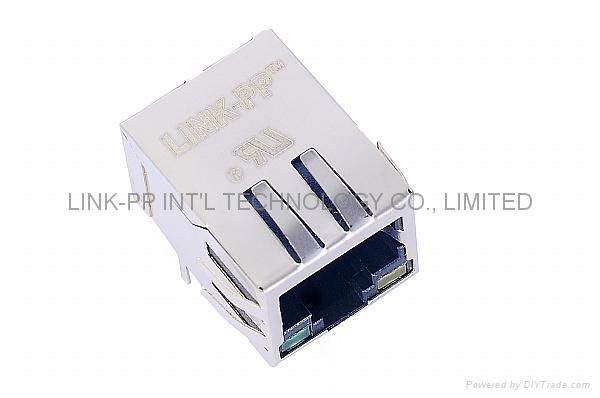 LA1S09-43LF Tab Down 1X1 Best RJ45 Connectors With LED