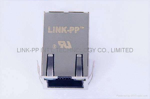 47F-1206-YGD2NL Single Port RJ45 Modular Plug With Magnetics