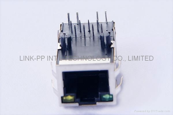 47F-1206-YGD2NL Single Port RJ45 Modular Plug With Magnetics