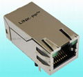 0826-1X1T-AD-F 10/100 Base-T 8 Pin RJ45 Connector For Managed Data Network