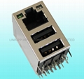 RJLUG-032TA1 conector usb rj45 buchse for Embedded System