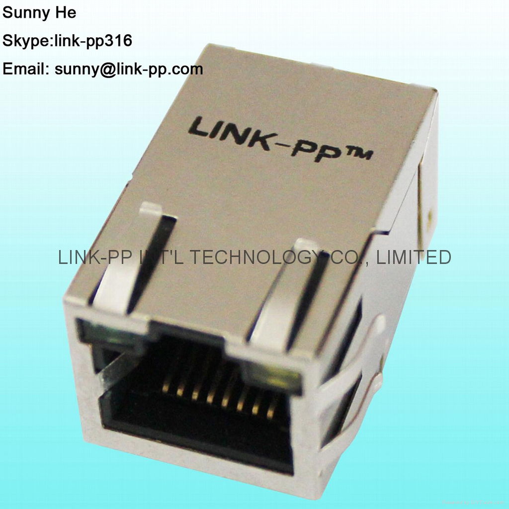 6-6605811-1 1X1 Port RJ45 Magjack Connector For PoE Network Switches