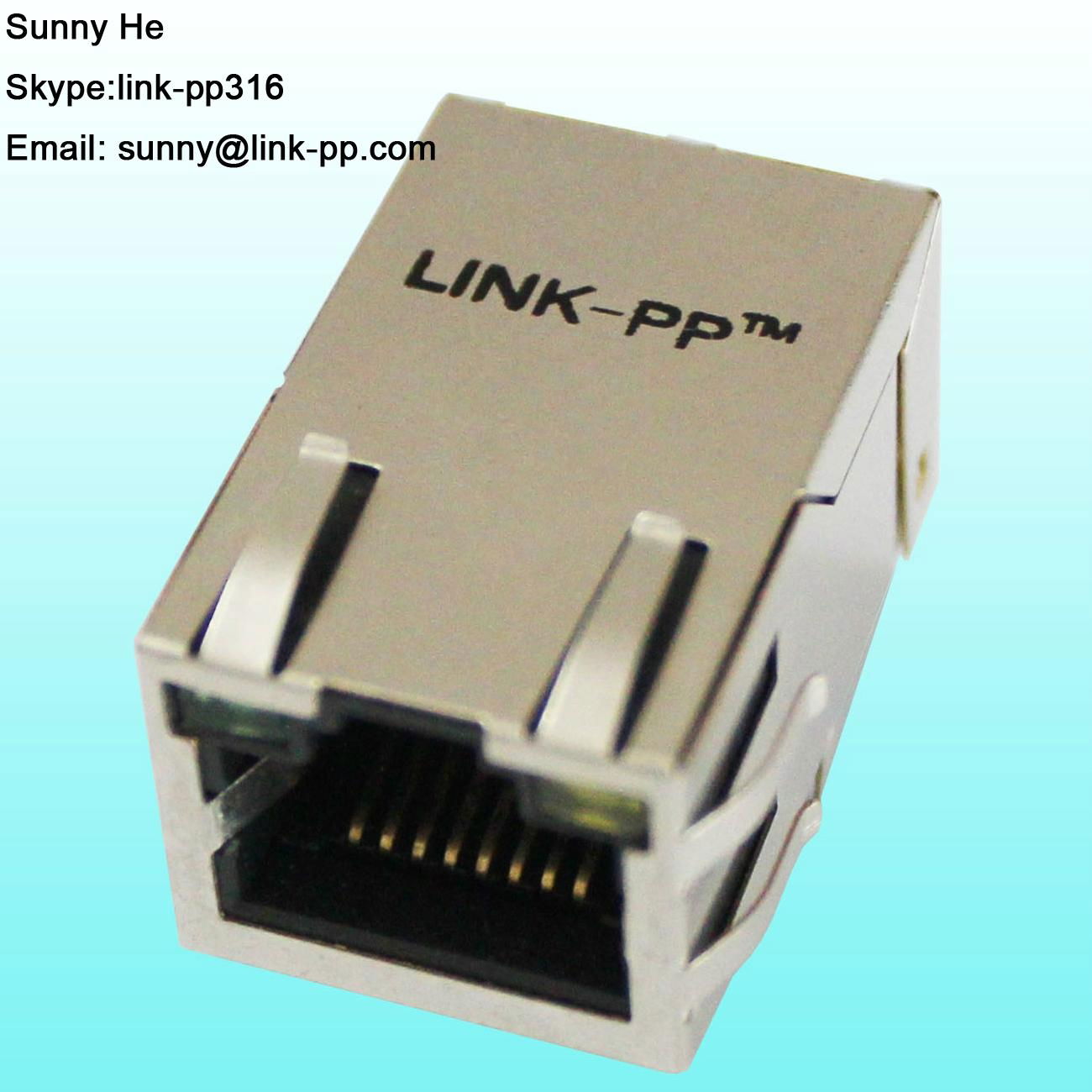 LU1S041CLF Shielded 1X1 Port RJ45 8P8C Connector